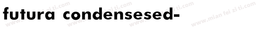 futura condensesed字体转换